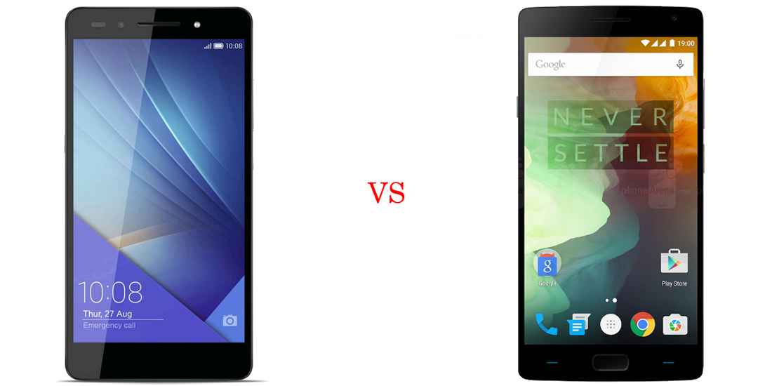 Huawei Honor 7 versus OnePlus Two 2